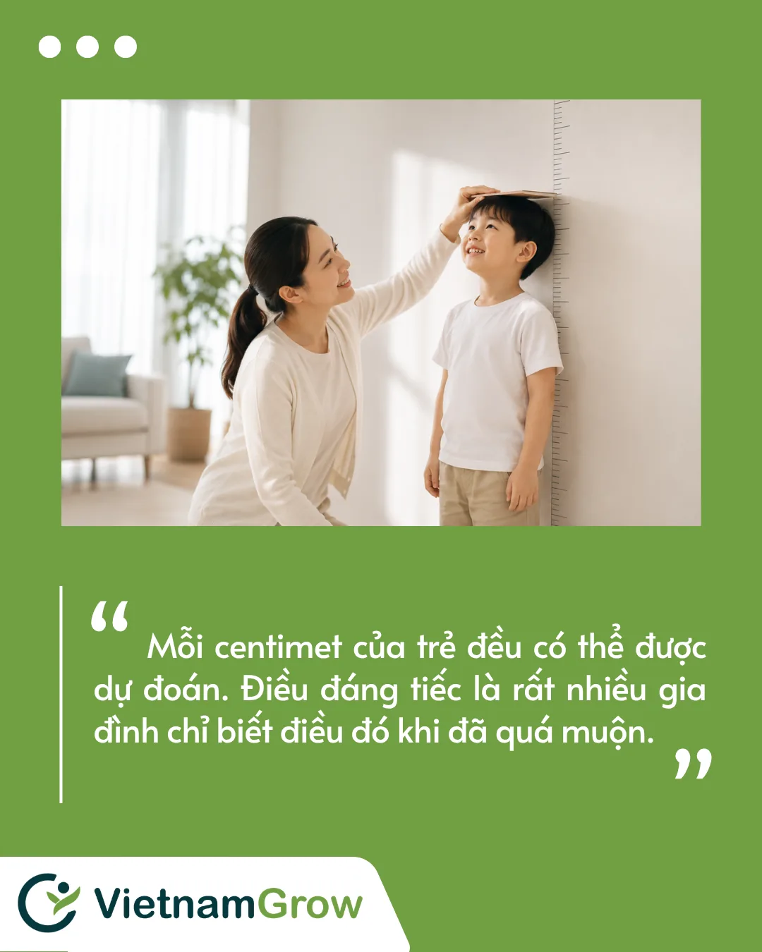 Mỗi lần đo chiều cao, không chỉ là thêm một con số
